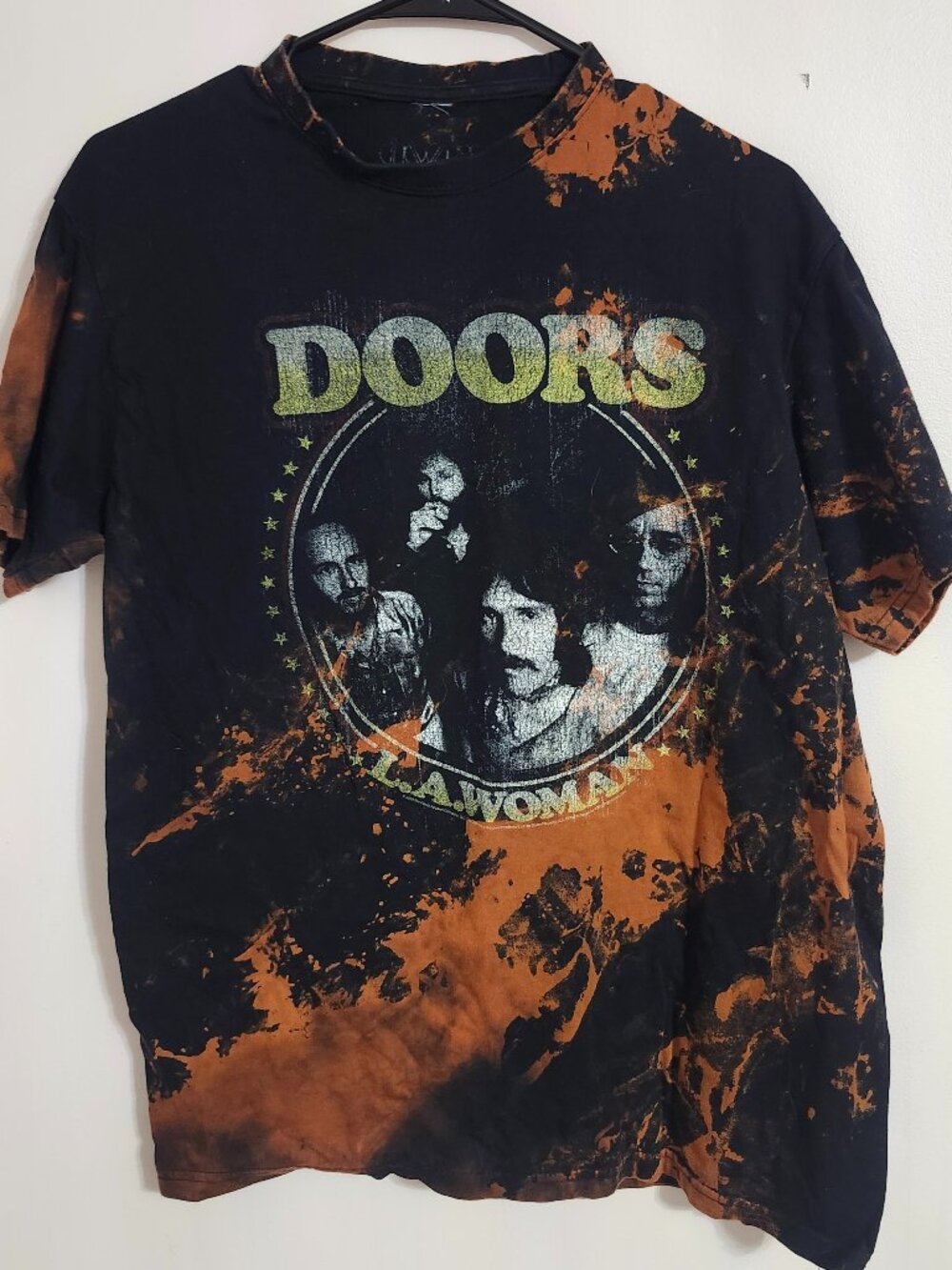 Bleached and distressed The Doors shirt size L